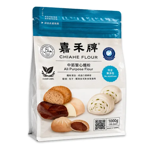 嘉禾中筋粉心麵粉(藍)1kg 嘉禾中筋粉心麵粉(藍)1kg:圖片 1